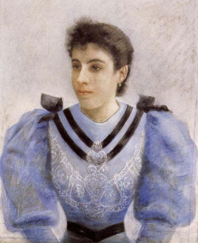 Federico zandomeneghi Portrait of a Girl Spain oil painting art